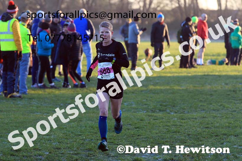 Senior womens 2022 North Eastern Cross Country Champs., Temple Park, South Shields.  Photo: David T. Hewitson/Sports for All Pics